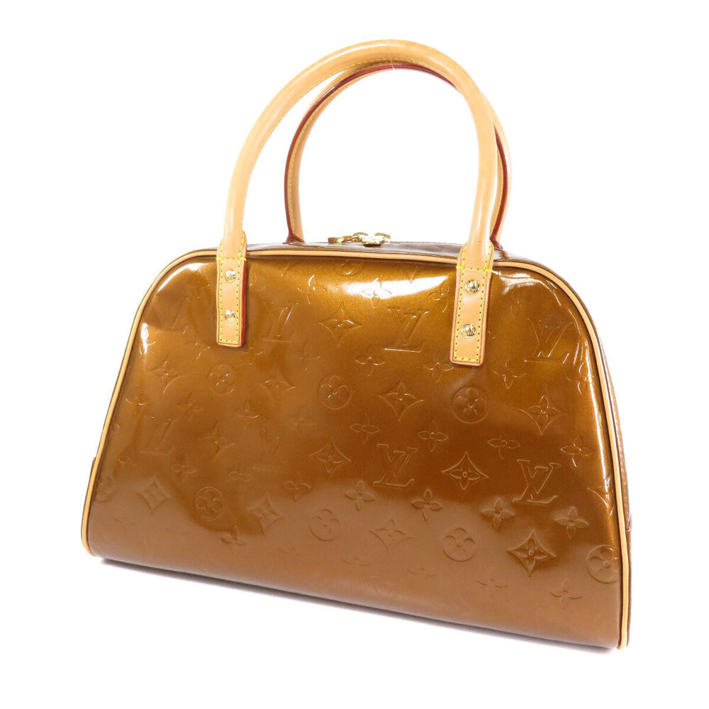 Louis Vuitton Leather Boston Square Bag Tompkins Vernis Black